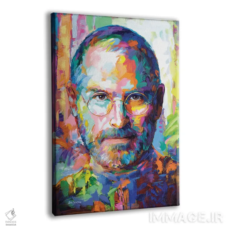 تابلو دکوراتیو استیو جابز اثر لئون دوونیس - نمای پرسپکتیو محصول