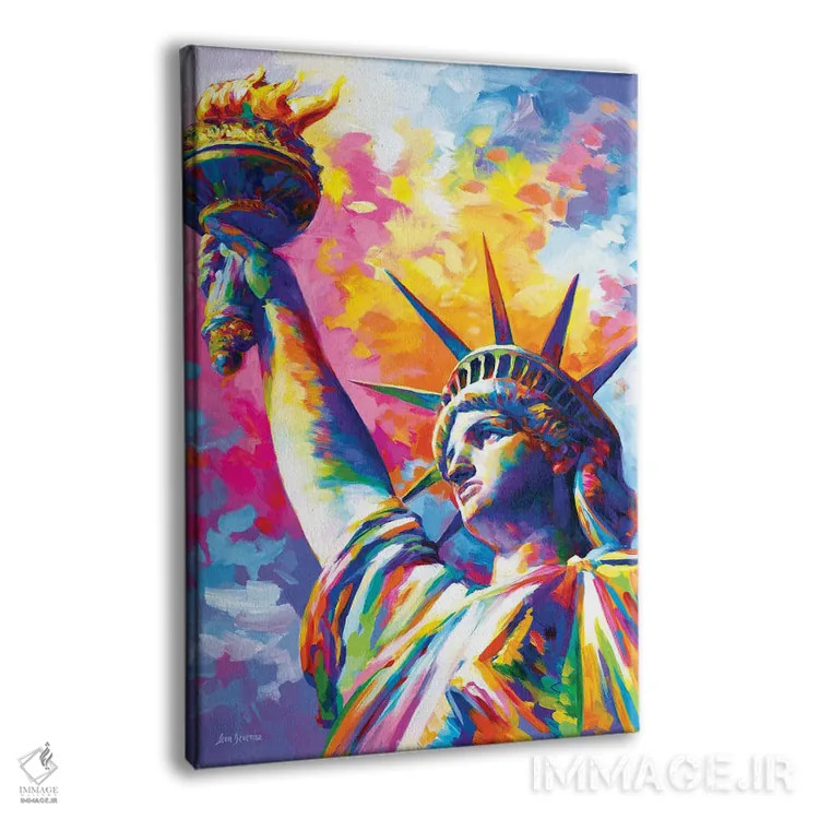 تابلو دکوراتیو New York City,تندیس آزادی، نیویورک اثر لئون دوونیس - نمای پرسپکتیو محصول