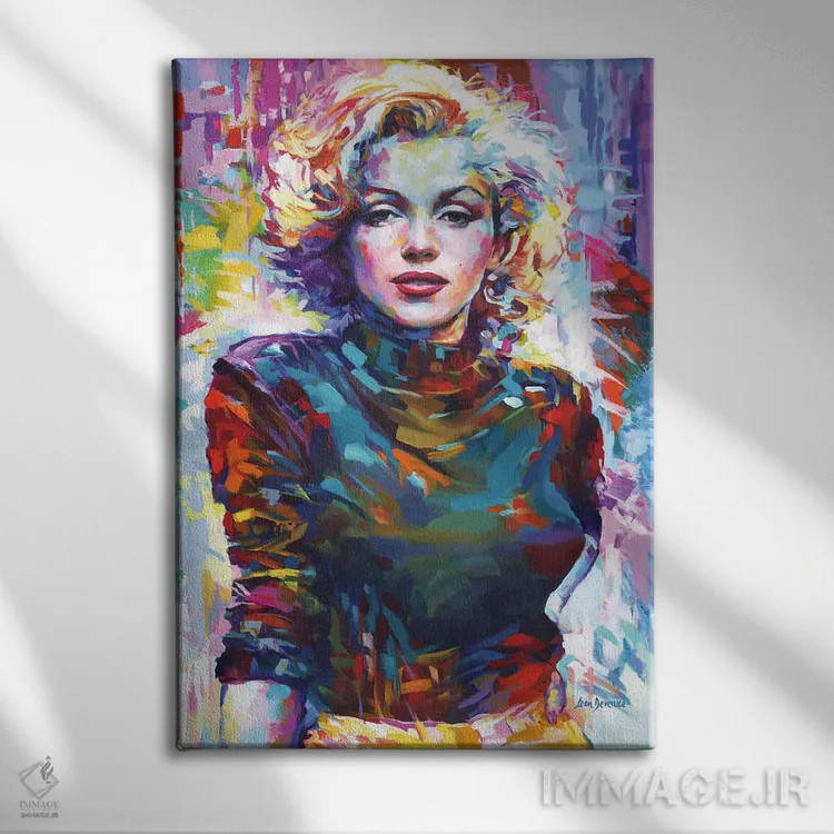 تابلو دکوراتیو مرلین مونرو ۶ اثر لئون دوونیس - نمای روبهرو روی دیوار