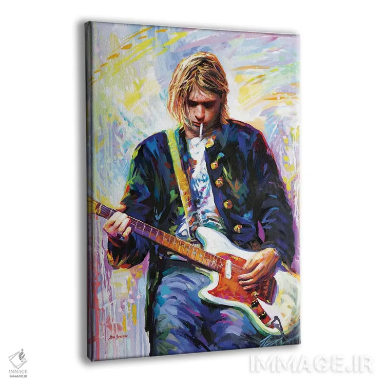 تابلو دکوراتیو کرت کوبین ۳ اثر لئون دوونیس - نمای پرسپکتیو محصول