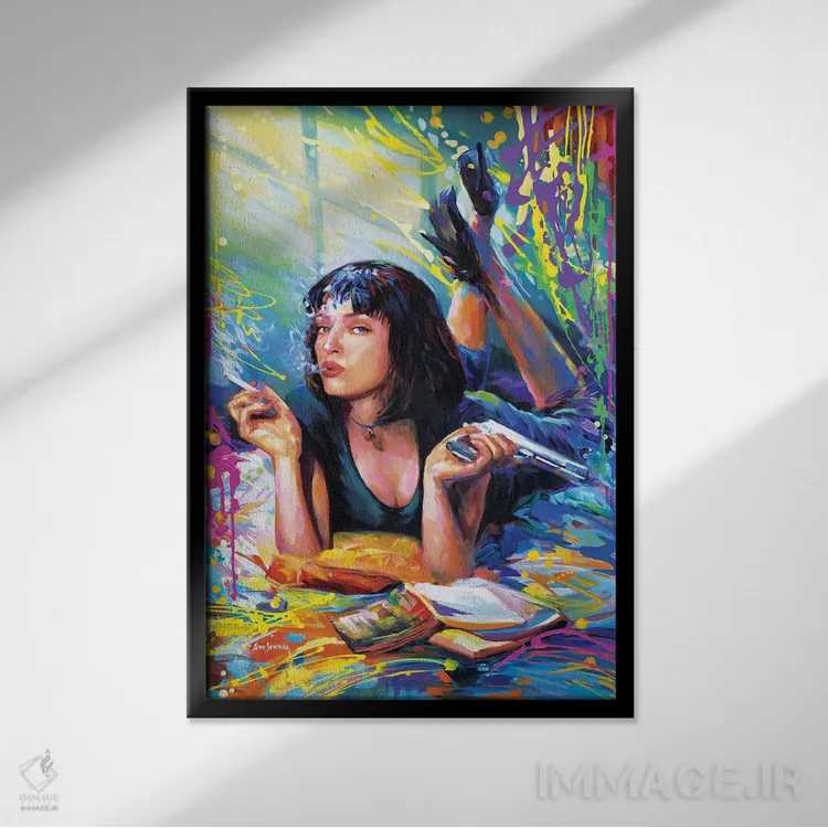 تابلو دکوراتیو داستان عامه پسند ۲ اثر لئون دوونیس - نمای قابدار مشکی