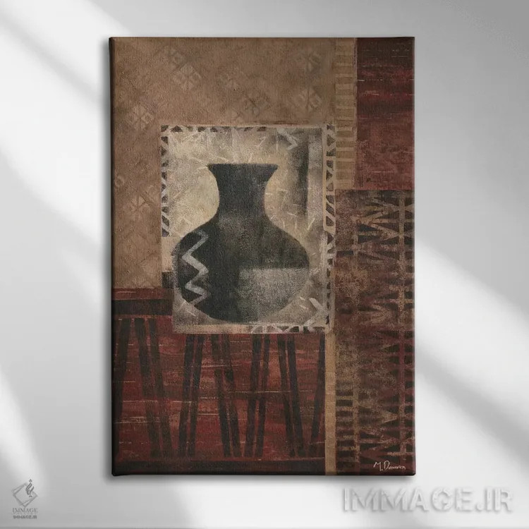 تابلو دکوراتیو احیای آثار باستانی ۱ اثر ماریا دونوان - نمای روبهرو روی دیوار