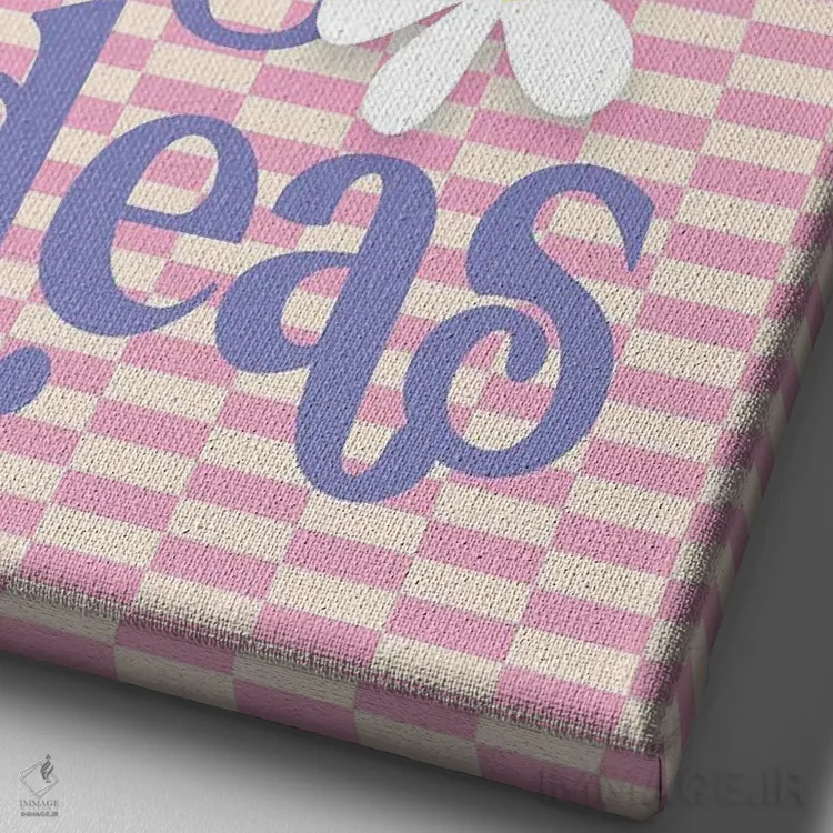 تابلو دکوراتیو ایده های بزرگ اثر دومینیک واری - نمای نزدیک بافت بوم