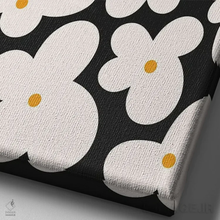 تابلو دکوراتیو تمام احساسات را حس کن اثر دومینیک واری - نمای نزدیک بافت بوم