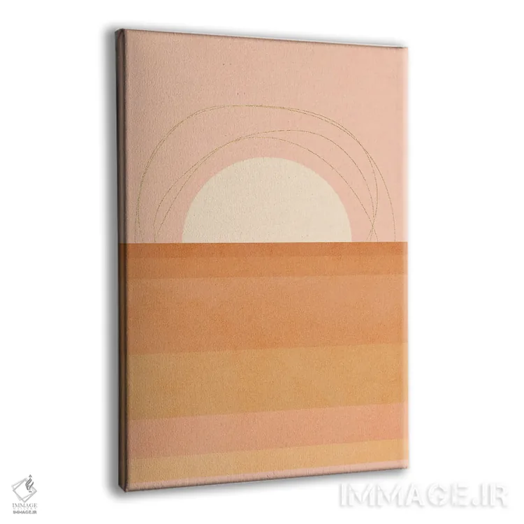 تابلو انتزاعی هندسه مدرن میان قرن ۳ اثر دومینیک واری - نمای پرسپکتیو محصول