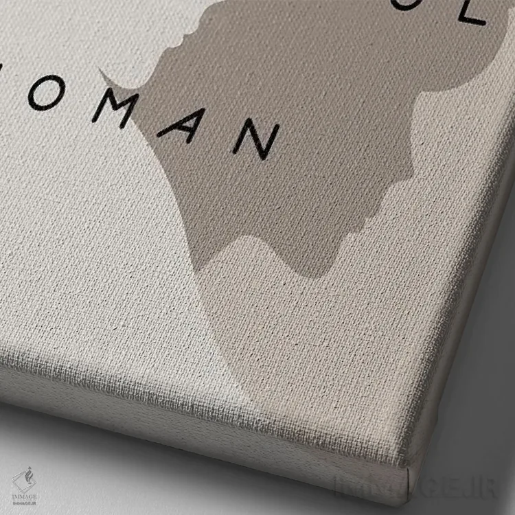 تابلو دکوراتیو قدرت دختران، هرگز عذرخواهی نکن اثر دومینیک واری - نمای نزدیک بافت بوم