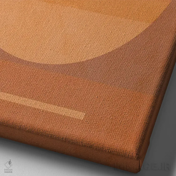 تابلو انتزاعی هندسه مدرن میان قرن ۶ اثر دومینیک واری - نمای نزدیک بافت بوم