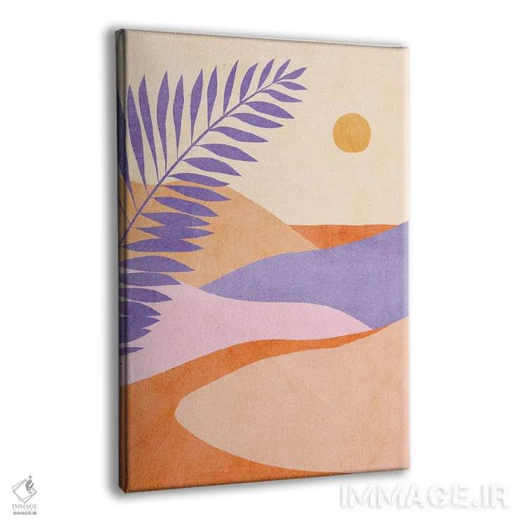 تابلو انتزاعی تابستان گرمسیری مدرن میان قرن ۴ اثر دومینیک واری - نمای پرسپکتیو محصول