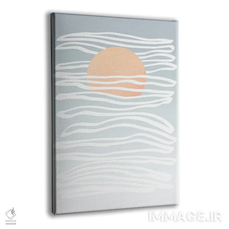 تابلو مدرن پرتو ساده خورشید اثر دومینیک واری - نمای پرسپکتیو محصول