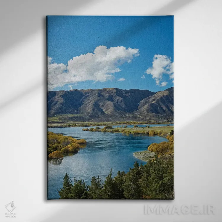 تابلو دکوراتیو خم ماهیگیران، دره وایتاکی، اوتاگو شمالی، جزیره جنوبی، نیوزیلن… اثر دیوید وال - نمای روبهرو روی دیوار