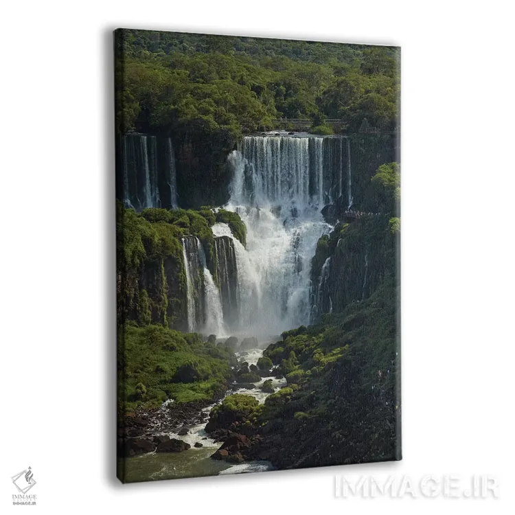 تابلو دکوراتیو آبشار ایگواسو، آرژانتین، نمای سمت برزیل اثر دیوید وال - نمای پرسپکتیو محصول