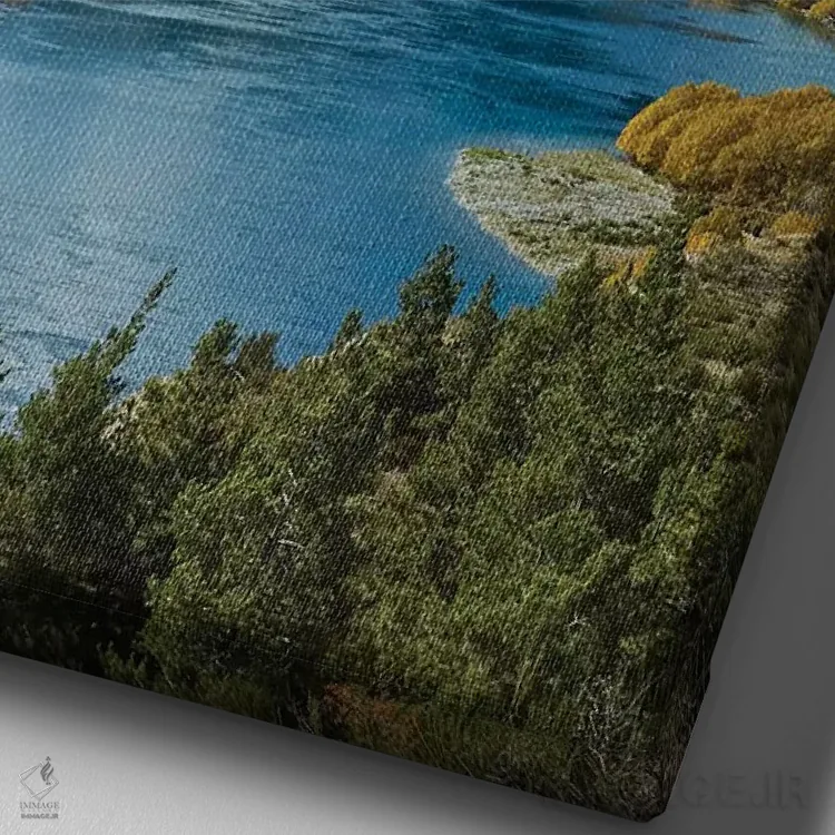 تابلو دکوراتیو خم ماهیگیران، دره وایتاکی، اوتاگو شمالی، جزیره جنوبی، نیوزیلن… اثر دیوید وال - نمای نزدیک بافت بوم