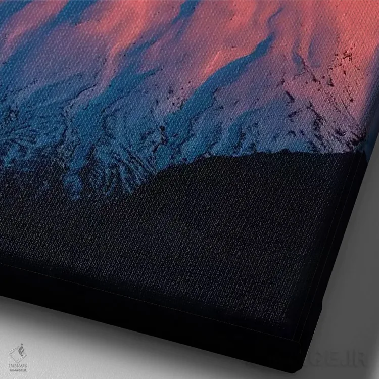 تابلو دکوراتیو تابش آلپن گلو بر کوه نگائوروهوه در سپیده دم، پارک ملی تونگاری… اثر دیوید وال - نمای نزدیک بافت بوم