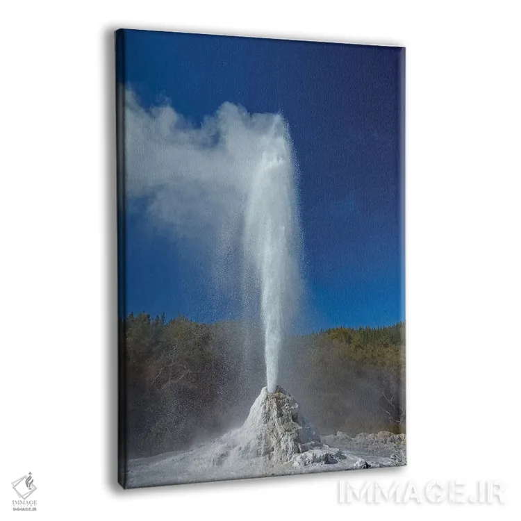تابلو دکوراتیو چشمه آبگرم فوران کننده وایوتاپو، نزدیک روتوروا، جزیره شمالی… اثر دیوید وال - نمای پرسپکتیو محصول