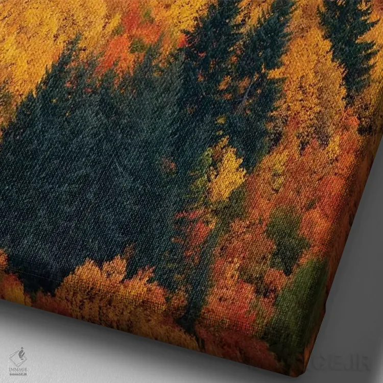 تابلو دکوراتیو درختان پاییزی، اروتاون، نزدیک کویینزتاون، اوتاگو، جزیره جنوبی… اثر دیوید وال - نمای نزدیک بافت بوم