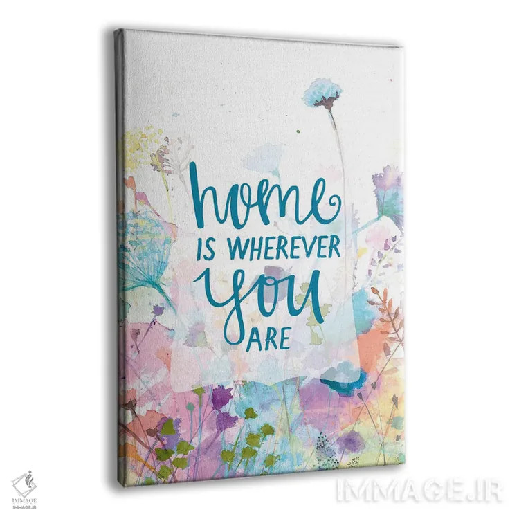 تابلو دکوراتیو خانه همانجاست که تو باشی اثر داگوود پورتفولیو - نمای پرسپکتیو محصول