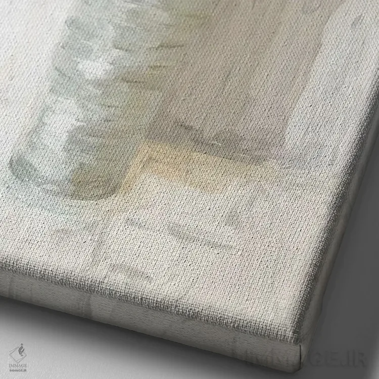 تابلو مدرن اسطوخودوس بر زمینه سفید اثر داگوود پورتفولیو - نمای نزدیک بافت بوم