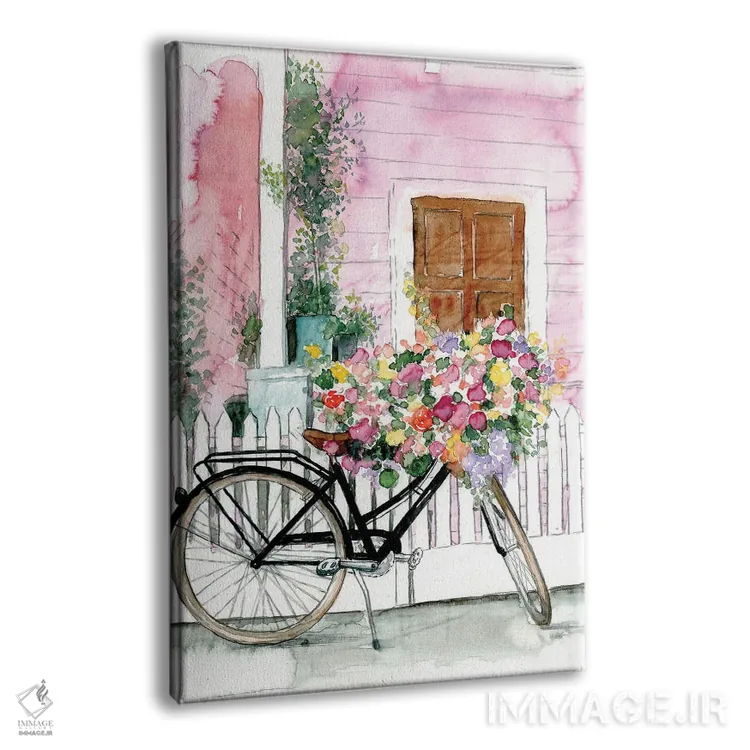 تابلو دکوراتیو دوچرخه سواری بهاری اثر داگوود پورتفولیو - نمای پرسپکتیو محصول