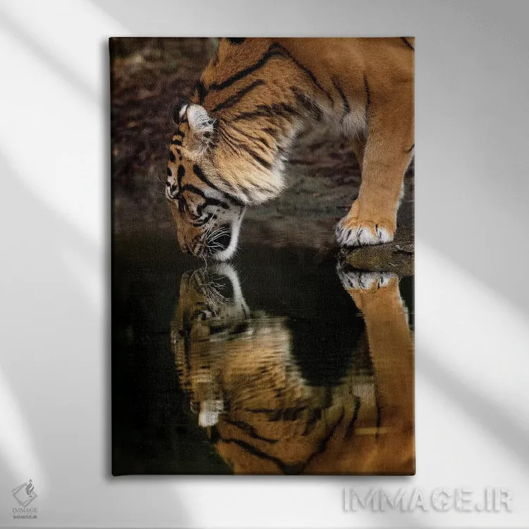 تابلو دکوراتیو آینه آینه اثر دیوید وولن - نمای روبهرو روی دیوار