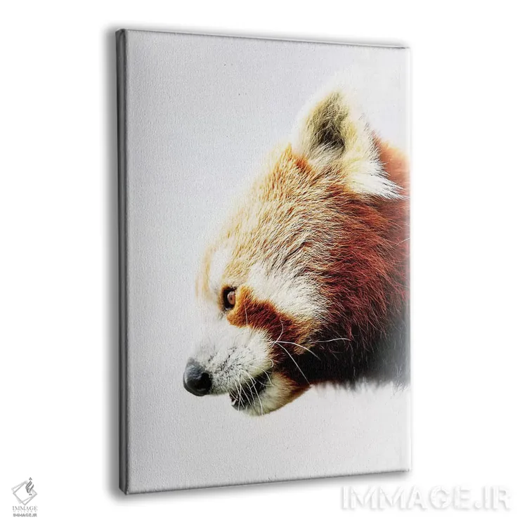 تابلو دکوراتیو پاندای سرخ اثر دیوید وولن - نمای پرسپکتیو محصول