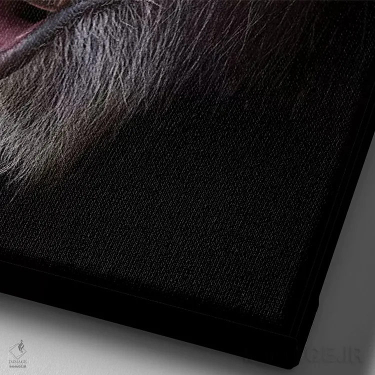 تابلو دکوراتیو غافلگیری اثر دیوید وولن - نمای نزدیک بافت بوم