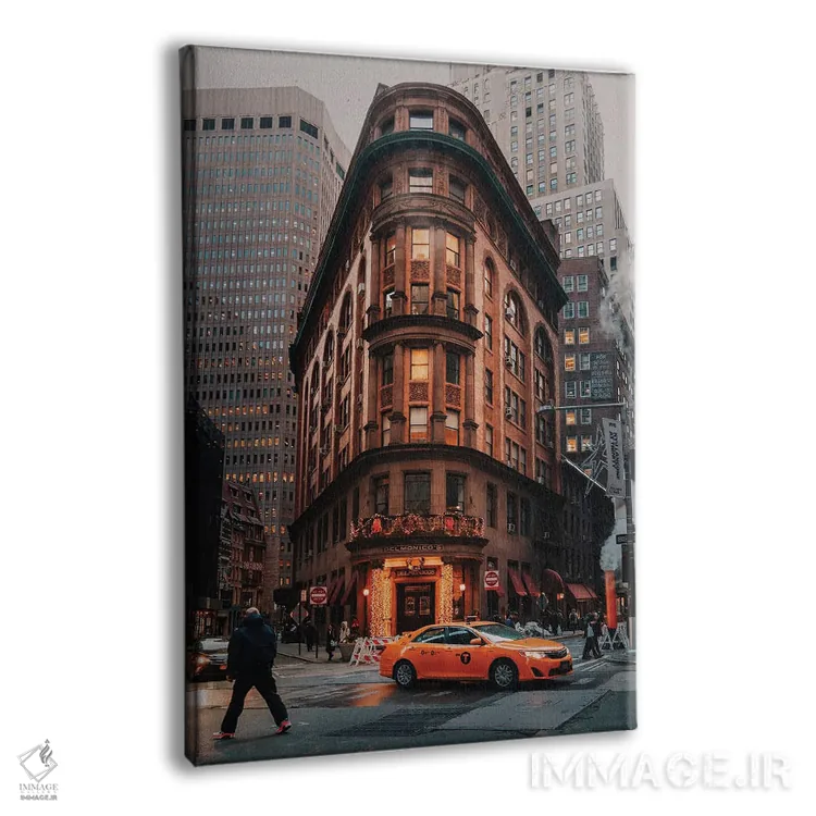 تابلو دکوراتیو دلمونیکوهای مشهور اثر دیلان واکر - نمای پرسپکتیو محصول