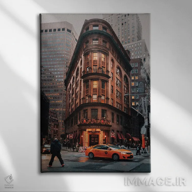 تابلو دکوراتیو دلمونیکوهای مشهور اثر دیلان واکر - نمای روبهرو روی دیوار