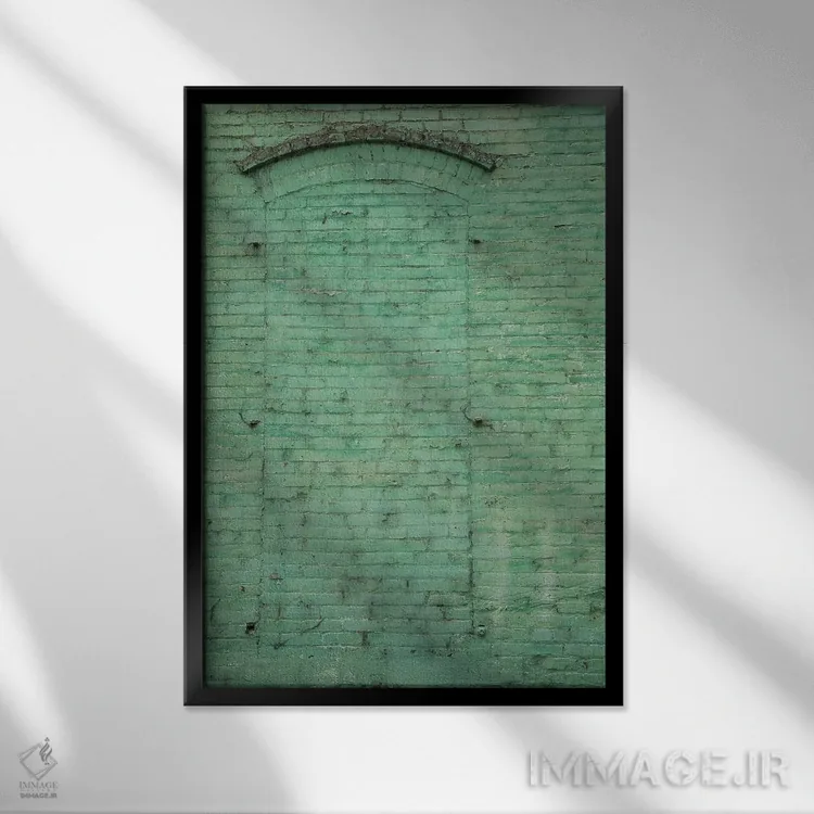 تابلو دکوراتیو Washington State, Palouse. Painted brick in historic buil… اثر دبورا وینچستر - نمای قابدار مشکی