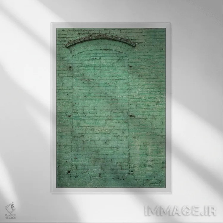 تابلو دکوراتیو Washington State, Palouse. Painted brick in historic buil… اثر دبورا وینچستر - نمای قابدار سفید