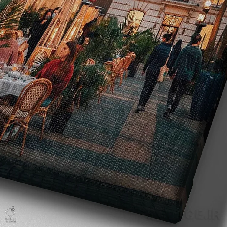 تابلو دکوراتیو New York,نوامبر در پارک برایانت، نیویورک اثر دیلان واکر - نمای نزدیک بافت بوم