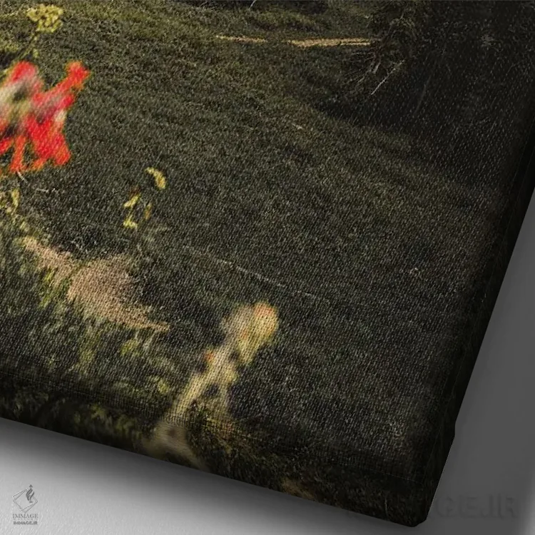 تابلو دکوراتیو Colorado,دریاچه زمرد، کلرادو اثر دیلان واکر - نمای نزدیک بافت بوم