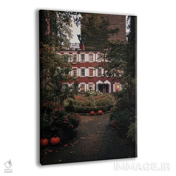 تابلو دکوراتیو حیاط گروو اثر دیلان واکر - نمای پرسپکتیو محصول