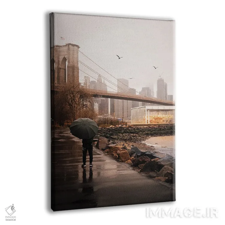 تابلو دکوراتیو روزهای بارانی دامبو اثر دیلان واکر - نمای پرسپکتیو محصول