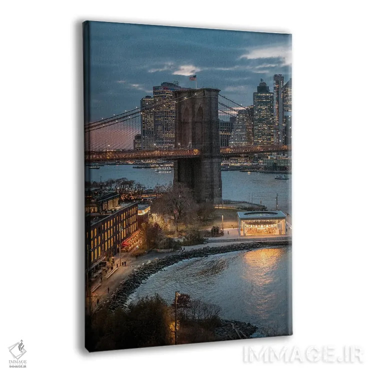 تابلو دکوراتیو غروب در دامبو اثر دیلان واکر - نمای پرسپکتیو محصول