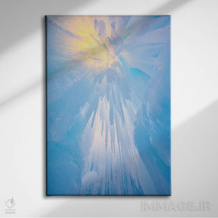 تابلو دکوراتیو یخین داغ اثر دارن وایت فوتوگرافی - نمای روبهرو روی دیوار