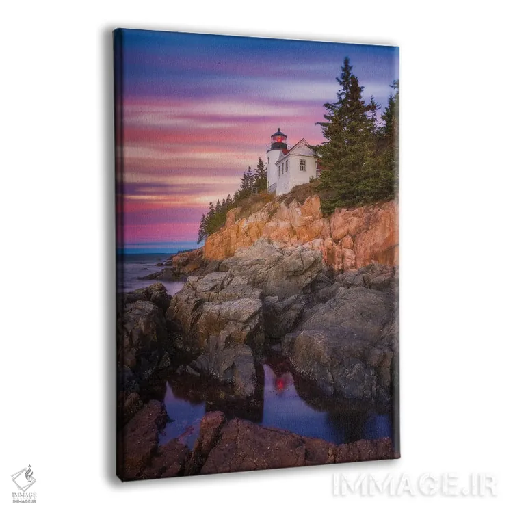 تابلو دکوراتیو طلوع آفتاب در بندر بس اثر دارن وایت فوتوگرافی - نمای پرسپکتیو محصول