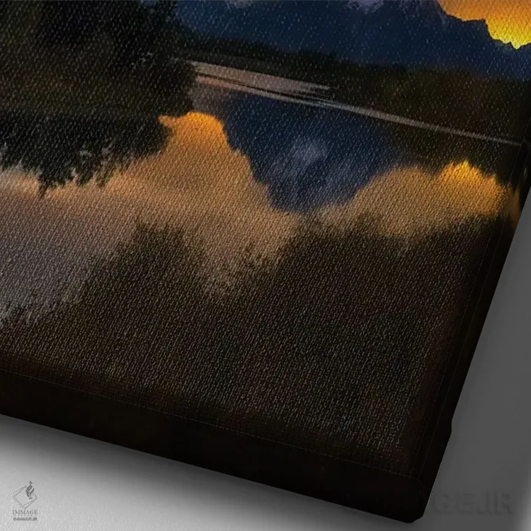 تابلو دکوراتیو رویای اکس بو اثر دارن وایت فوتوگرافی - نمای نزدیک بافت بوم