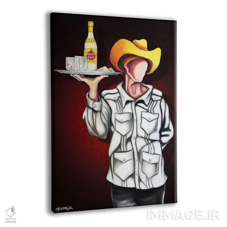 تابلو دکوراتیو باشگاه هاوانا اثر دیکسی میگز - نمای پرسپکتیو محصول