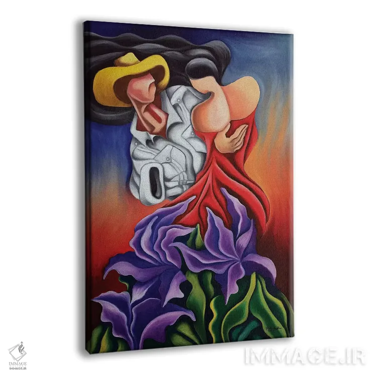 تابلو دکوراتیو رقص عاشقانه اثر دیکسی میگز - نمای پرسپکتیو محصول