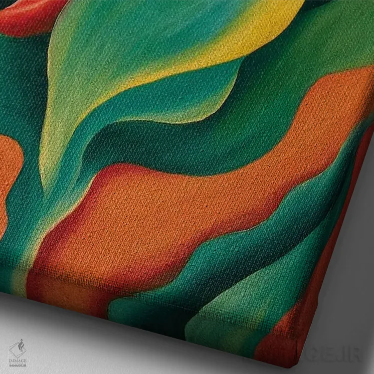 تابلو دکوراتیو اولین رقص اثر دیکسی میگز - نمای نزدیک بافت بوم