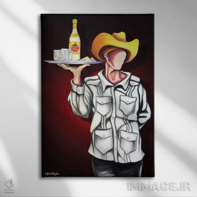 تابلو دکوراتیو باشگاه هاوانا اثر دیکسی میگز - نمای روبهرو روی دیوار