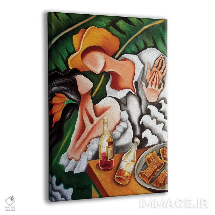 تابلو دکوراتیو مهمانی در روستا اثر دیکسی میگز - نمای پرسپکتیو محصول