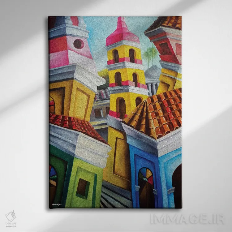 تابلو دکوراتیو رمیدیوس اثر دیکسی میگز - نمای روبهرو روی دیوار