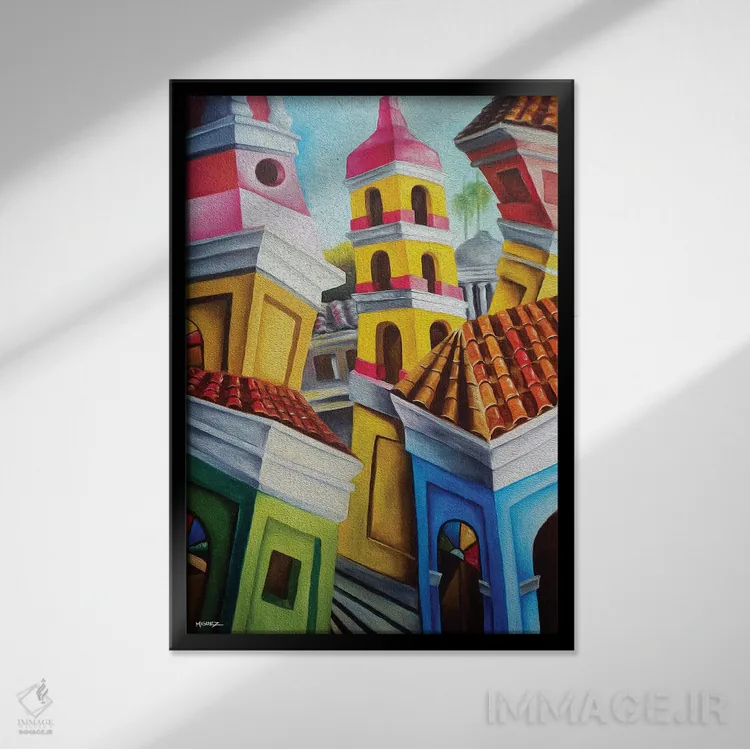 تابلو دکوراتیو رمیدیوس اثر دیکسی میگز - نمای قابدار مشکی