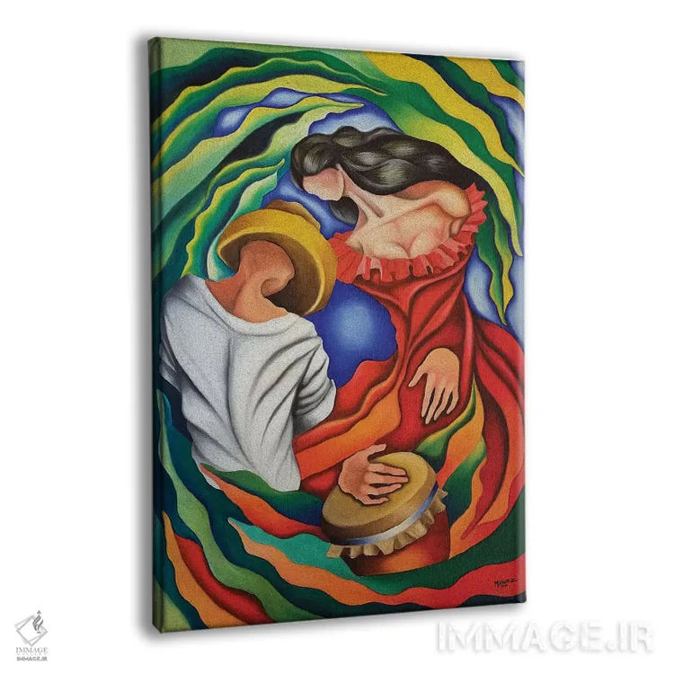 تابلو دکوراتیو رومبا گواخیرا اثر دیکسی میگز - نمای پرسپکتیو محصول