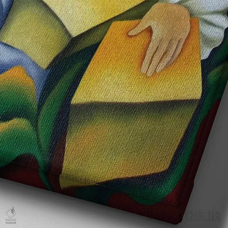 تابلو دکوراتیو رومبا با کاخون اثر دیکسی میگز - نمای نزدیک بافت بوم