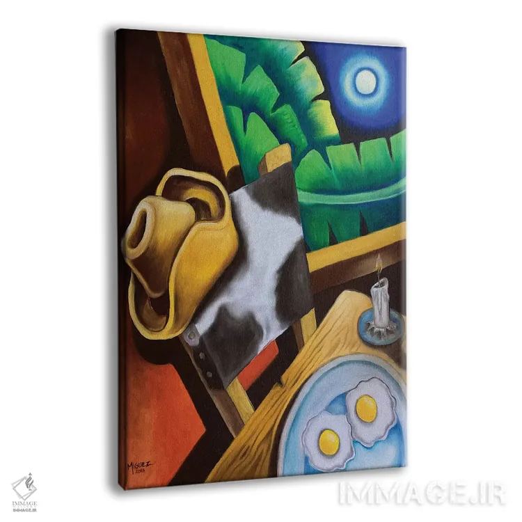 تابلو دکوراتیو میز آماده است اثر دیکسی میگز - نمای پرسپکتیو محصول