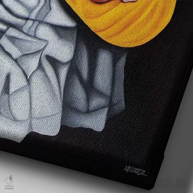 تابلو دکوراتیو گواخیرو ترانه سرا اثر دیکسی میگز - نمای نزدیک بافت بوم