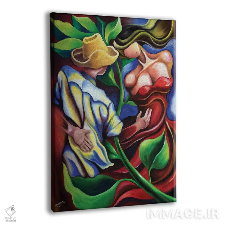 تابلو دکوراتیو رقصیدن در روستا اثر دیکسی میگز - نمای پرسپکتیو محصول