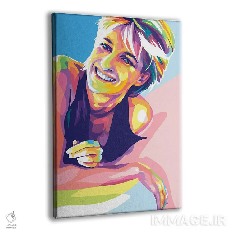 تابلو دکوراتیو پرنسس دایانا اثر دایات بانگای - نمای پرسپکتیو محصول